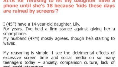 Photo of AITA for refusing to let my daughter have a phone until she’s 18 because ‘kids these days are ruined by screens’?