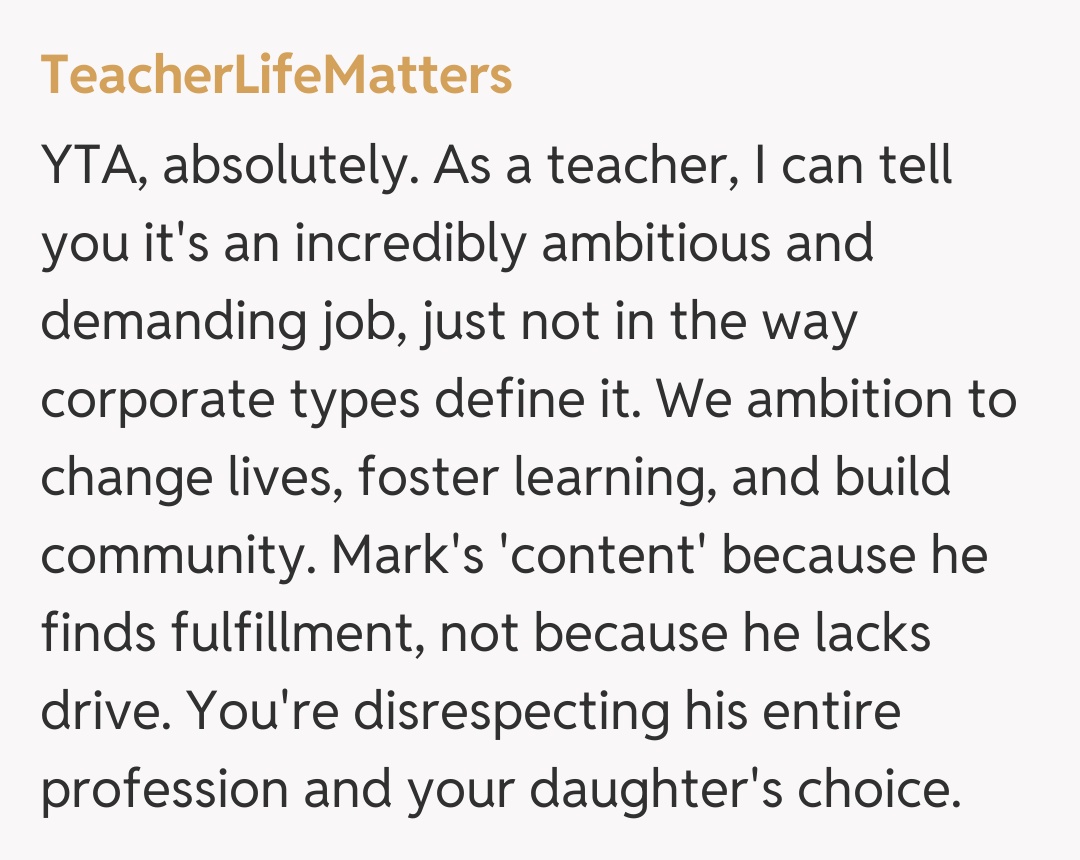 Comentariu de la TeacherLifeMatters