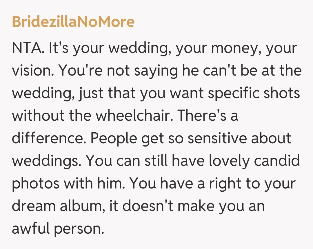 Comentariu de la BridezillaNoMore