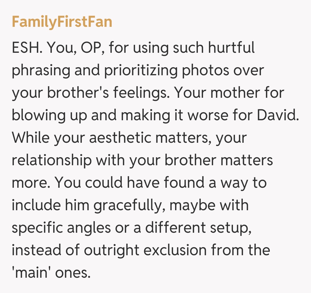 Comentariu de la FamilyFirstFan