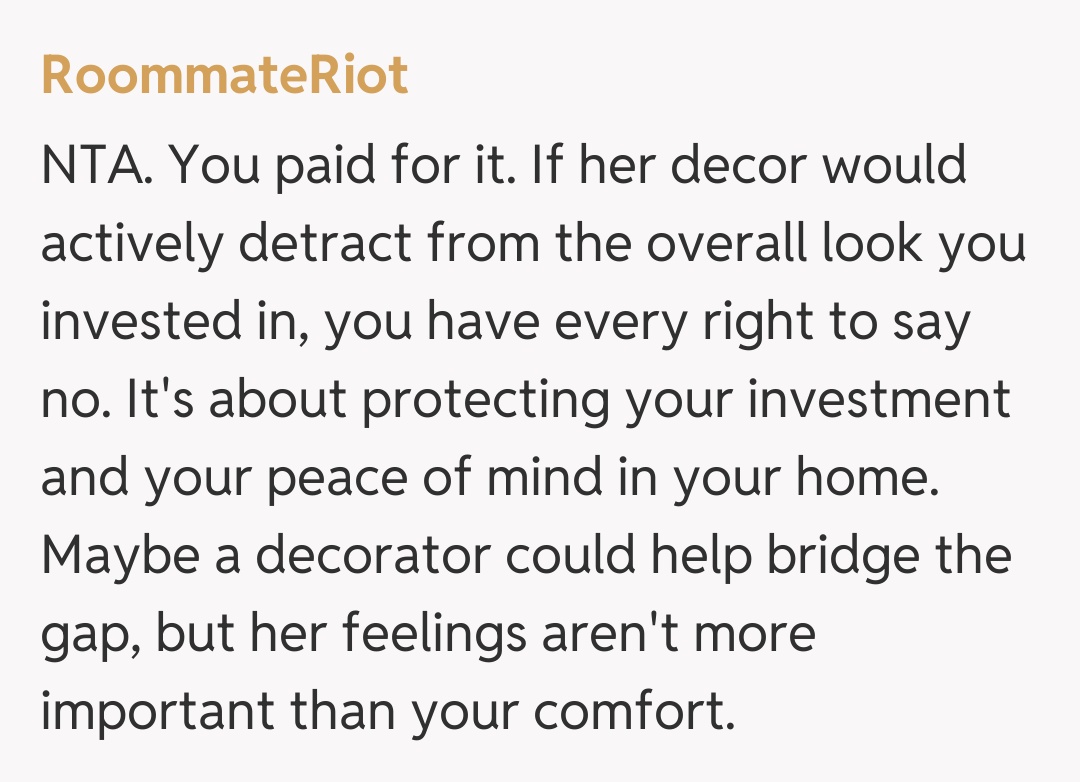 Comentariu de la RoommateRiot