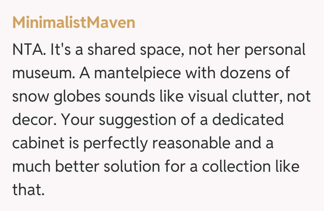 Comentariu de la MinimalistMaven