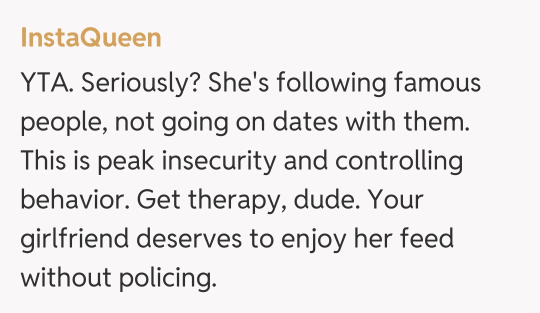 Comentariu de la InstaQueen