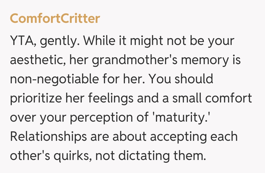 Comentariu de la ComfortCritter