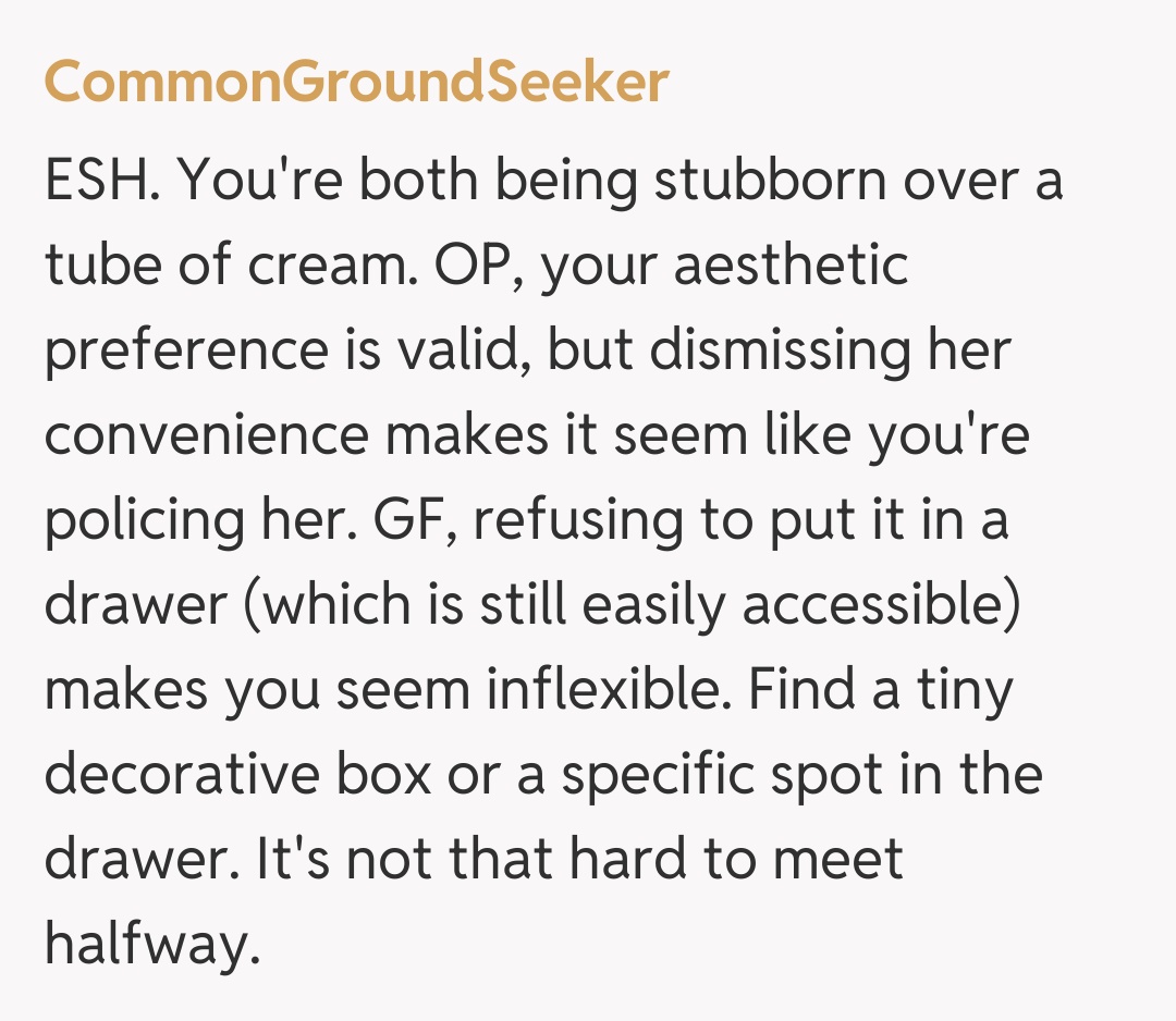 Comentariu de la CommonGroundSeeker