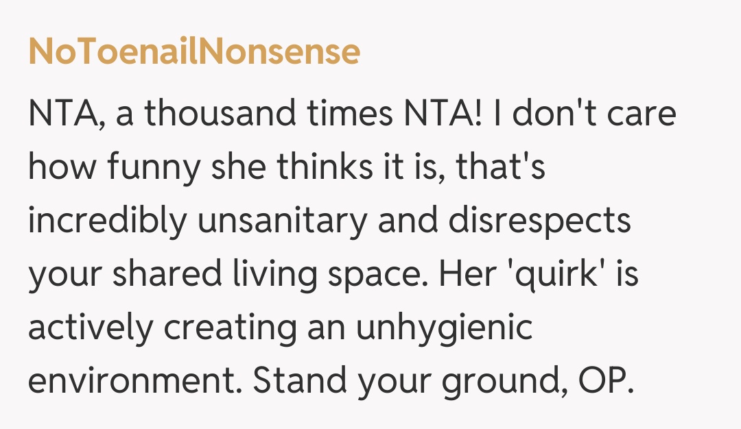 Comentariu de la NoToenailNonsense