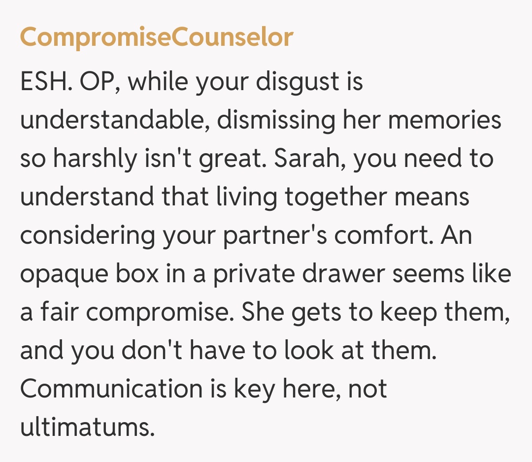 Comentariu de la CompromiseCounselor