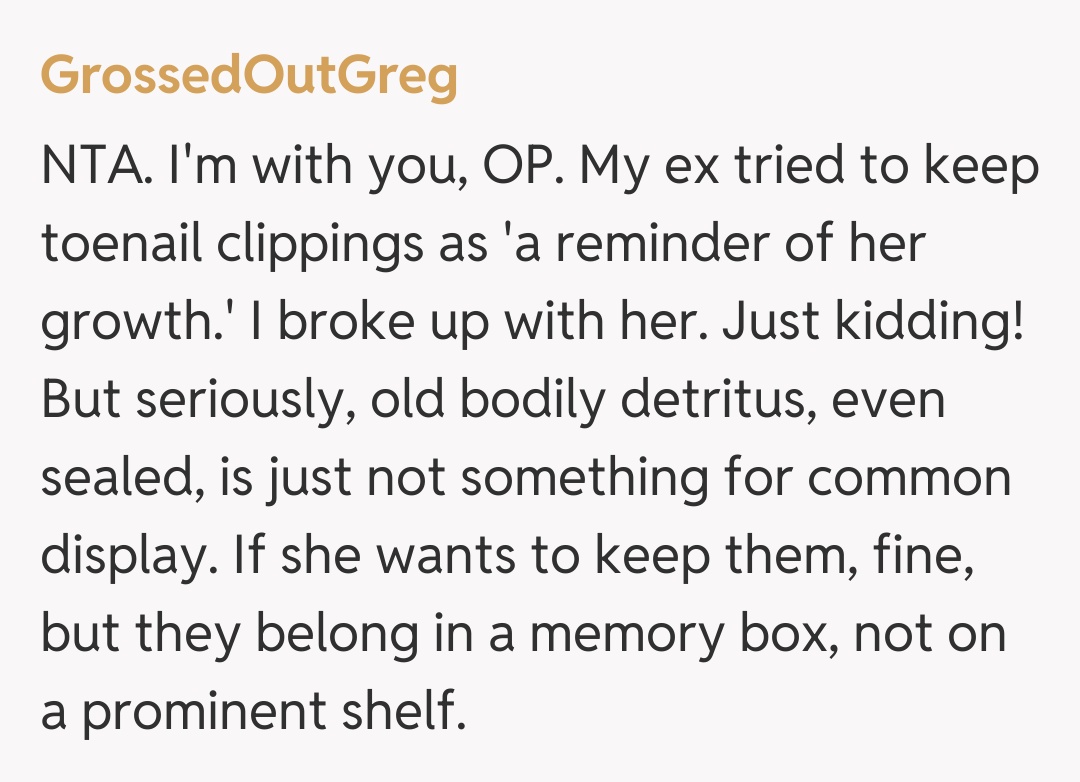 Comentariu de la GrossedOutGreg