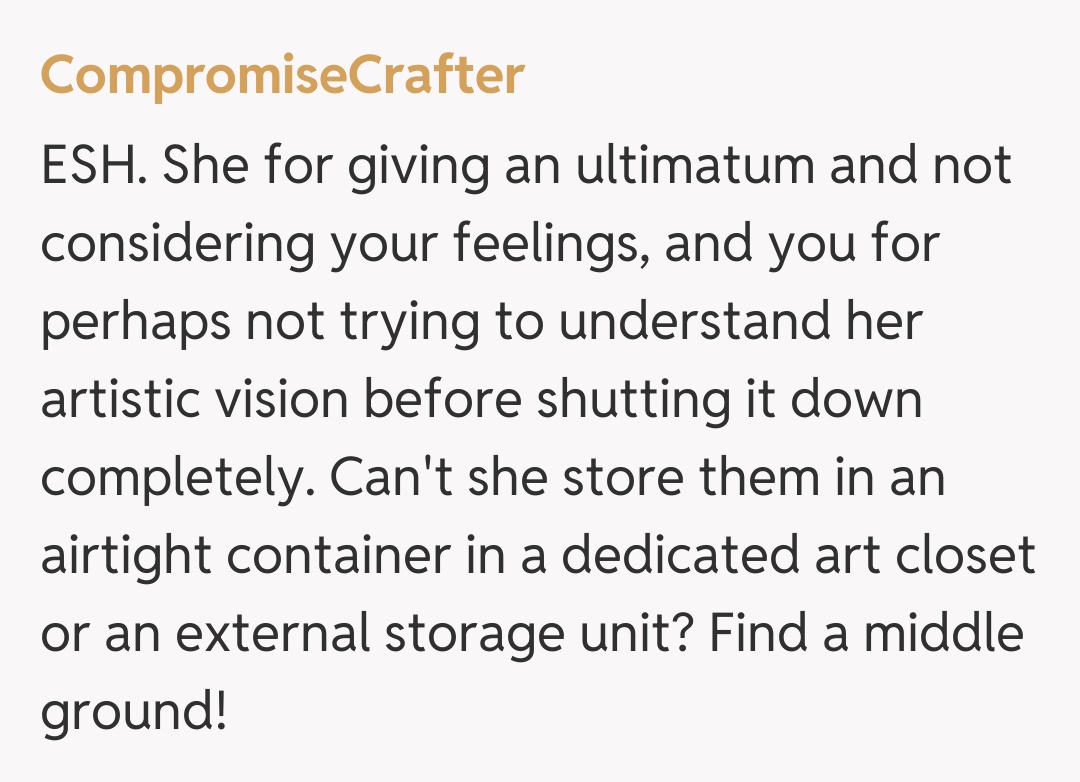 Comentariu de la CompromiseCrafter