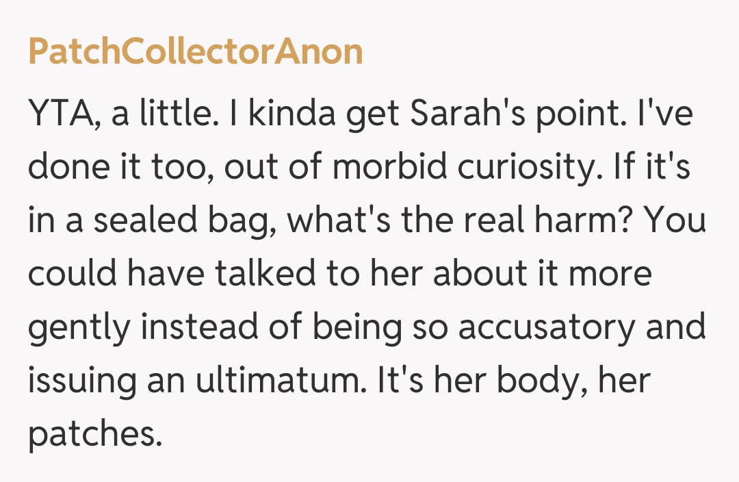 Comentariu de la PatchCollectorAnon