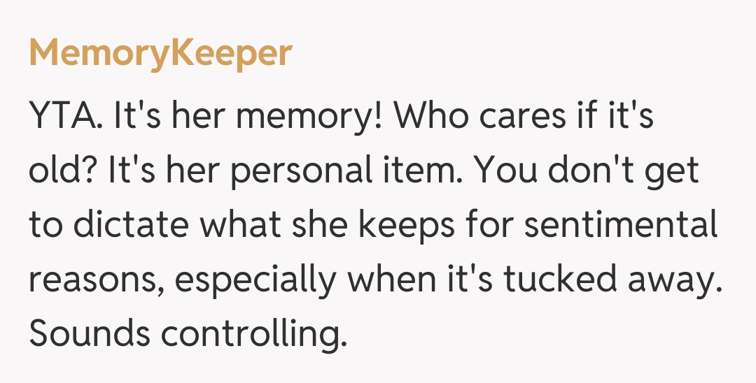 Comentariu de la MemoryKeeper