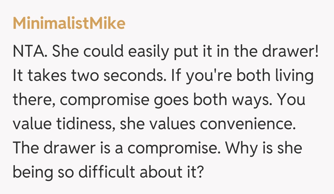 Comentariu de la MinimalistMike