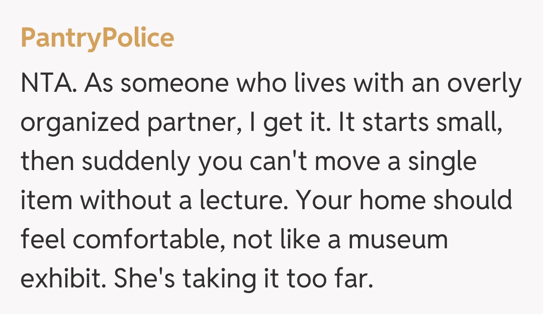 Comentariu de la PantryPolice