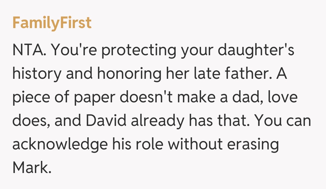 Comentariu de la FamilyFirst