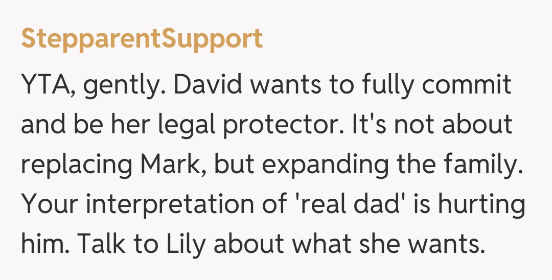 Comentariu de la StepparentSupport