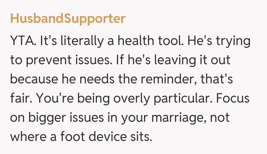 Comentariu de la HusbandSupporter