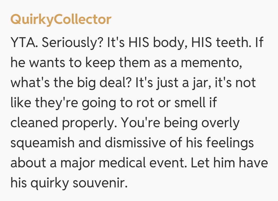 Comentariu de la QuirkyCollector