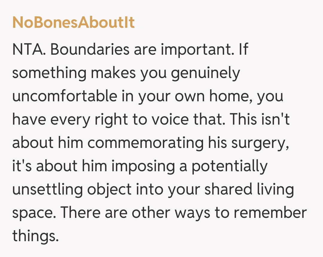 Comentariu de la NoBonesAboutIt