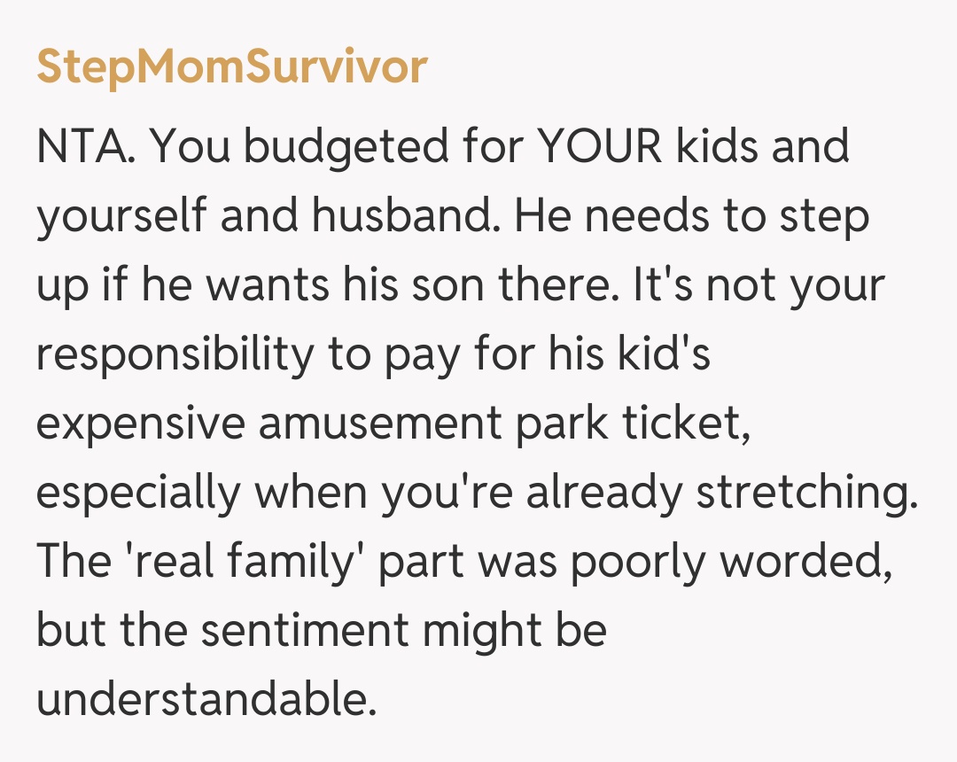 Comentariu de la StepMomSurvivor