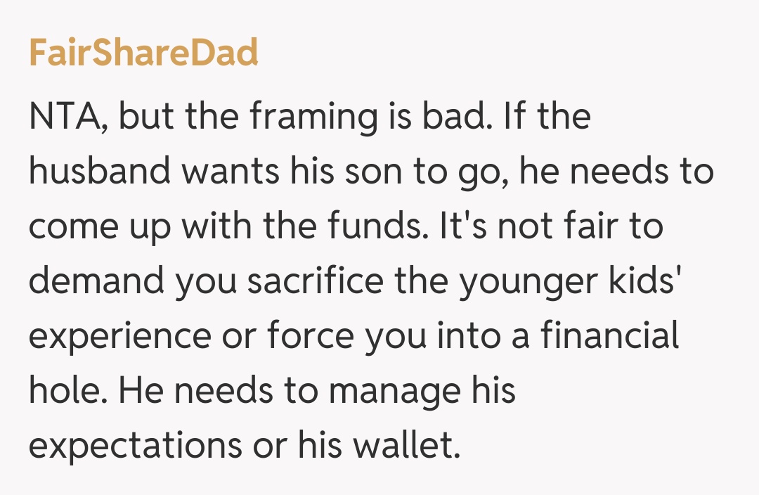 Comentariu de la FairShareDad