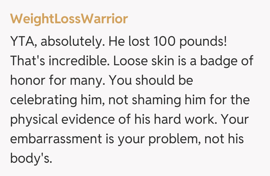 Comentariu de la WeightLossWarrior