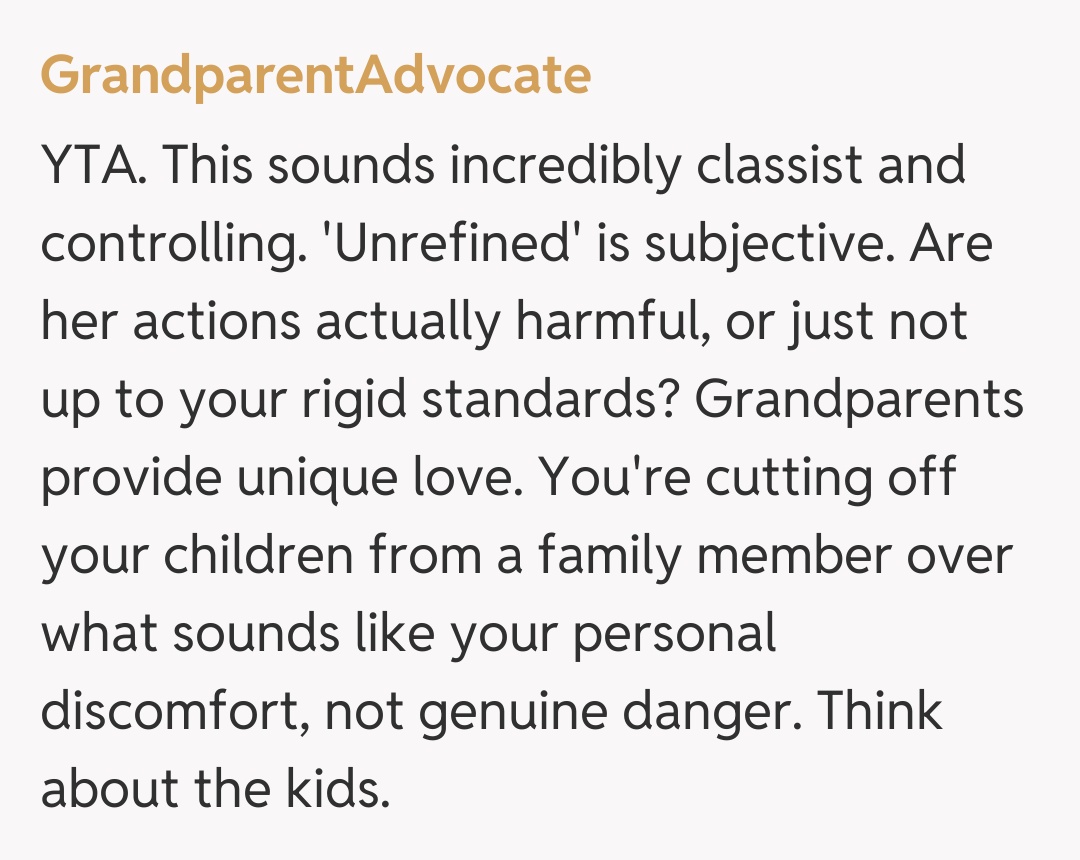 Comentariu de la GrandparentAdvocate