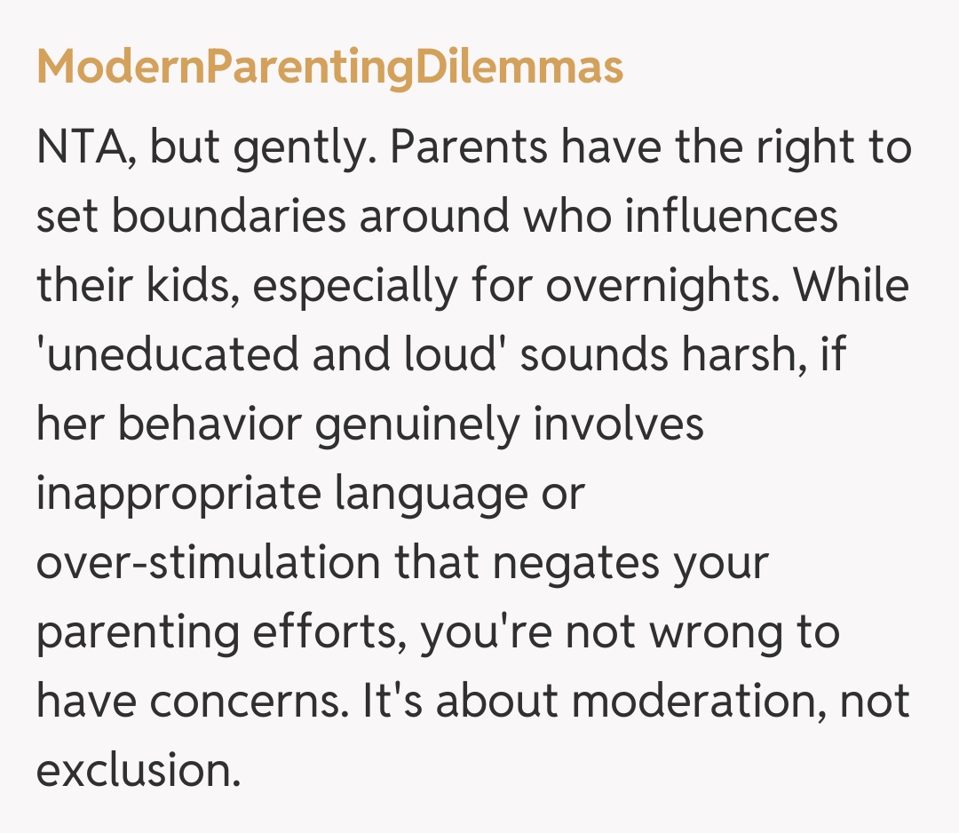 Comentariu de la ModernParentingDilemmas