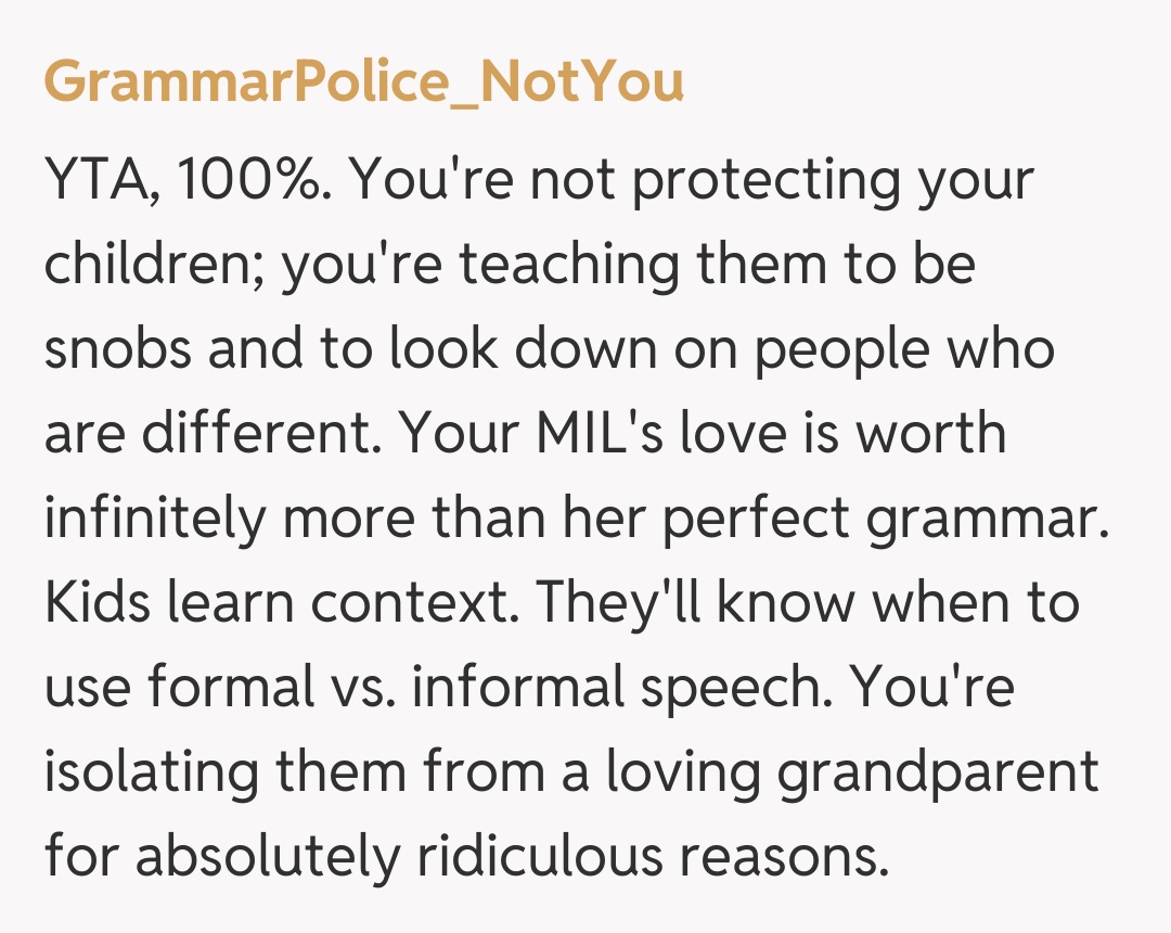 Comentariu de la GrammarPolice_NotYou