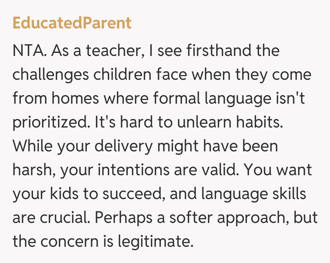 Comentariu de la EducatedParent