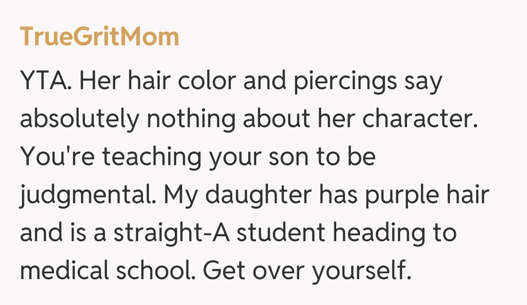 Comentariu de la TrueGritMom