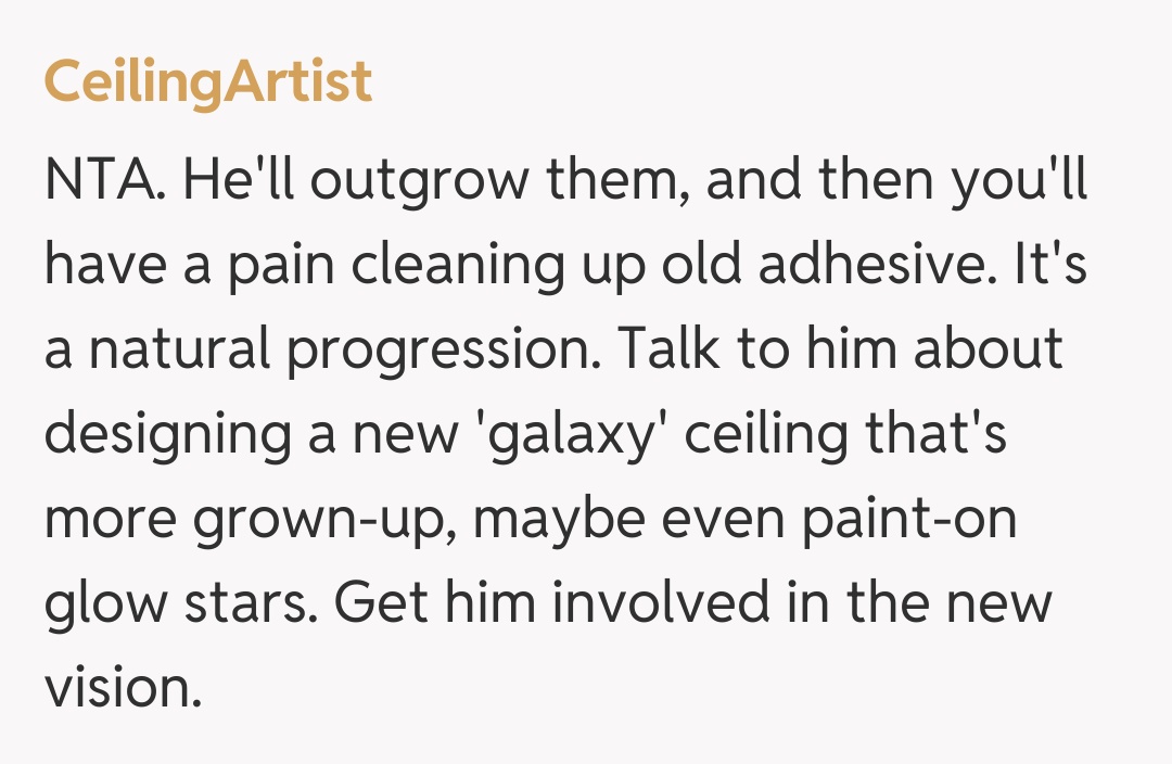 Comentariu de la CeilingArtist