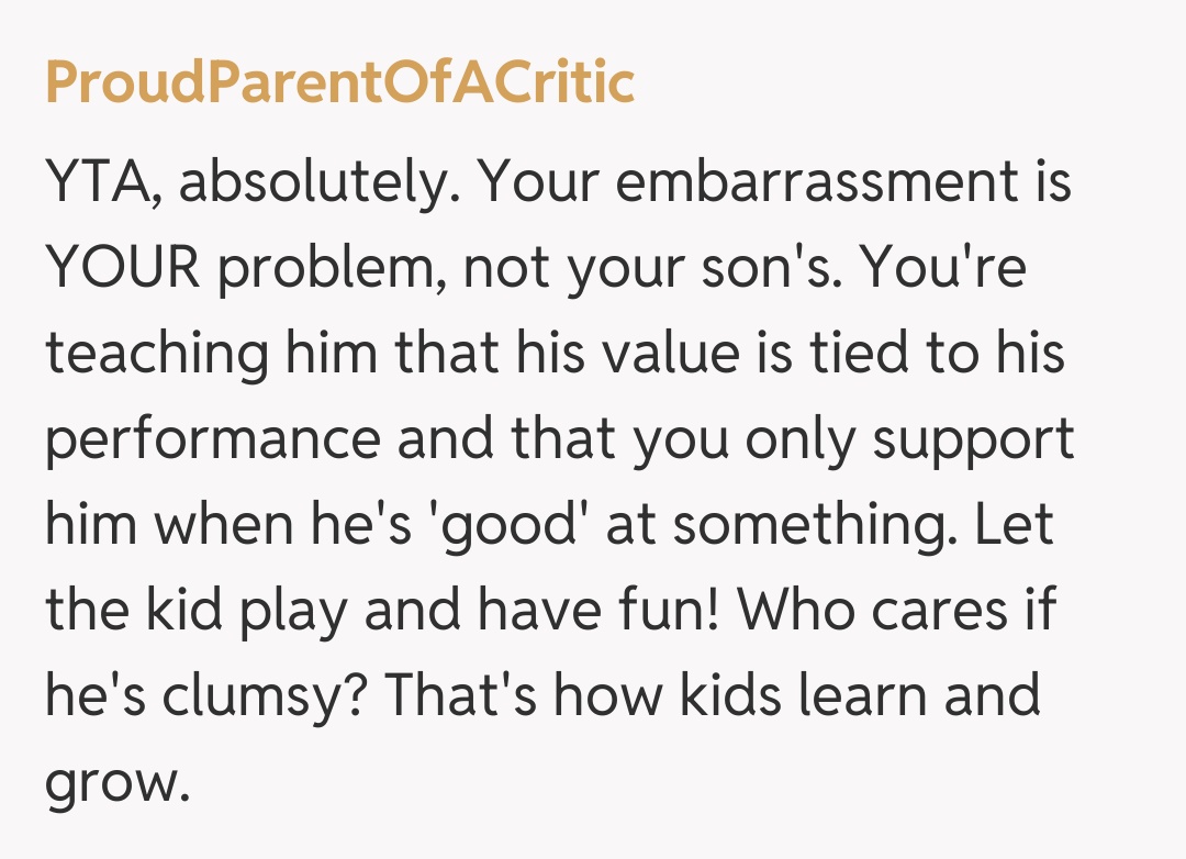 Comentariu de la ProudParentOfACritic