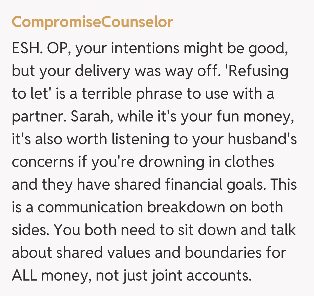 Comentariu de la CompromiseCounselor