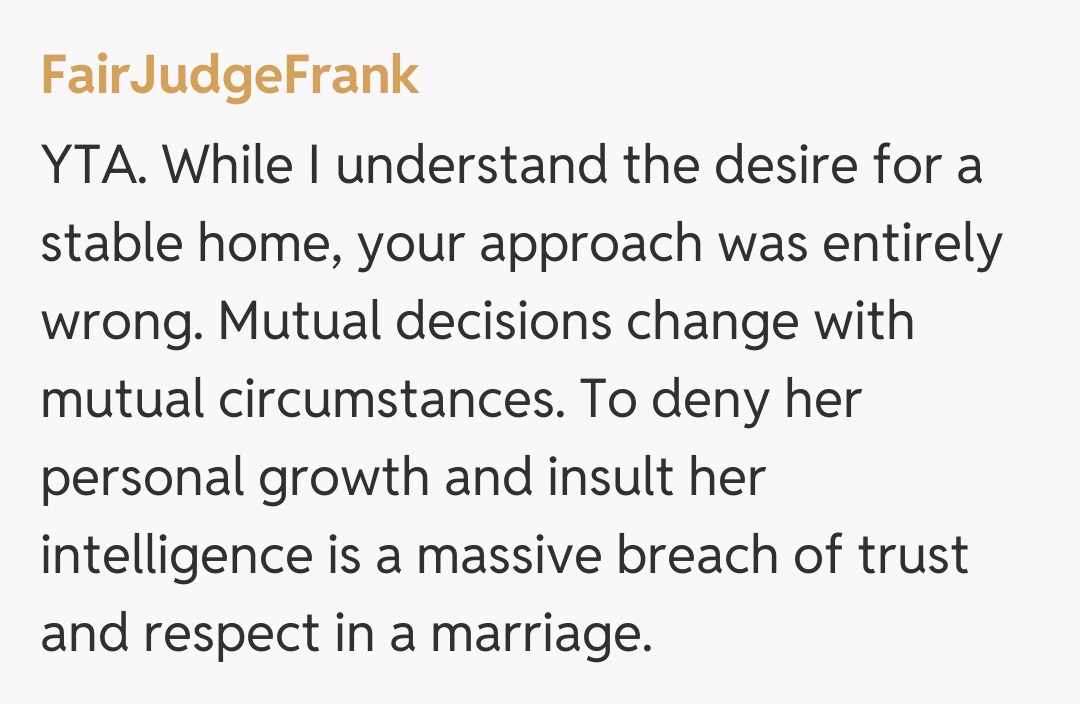 Comentariu de la FairJudgeFrank