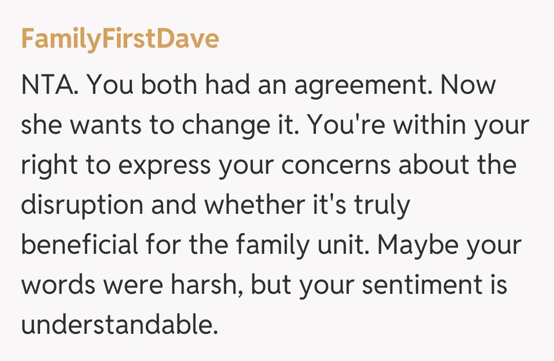 Comentariu de la FamilyFirstDave