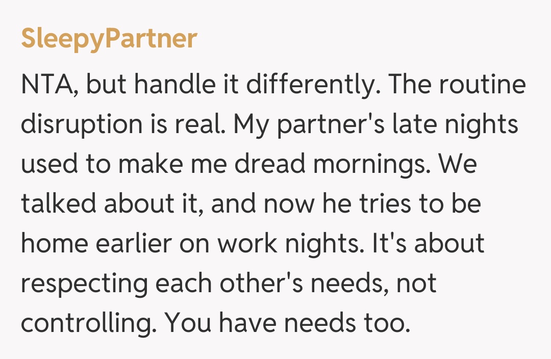 Comentariu de la SleepyPartner