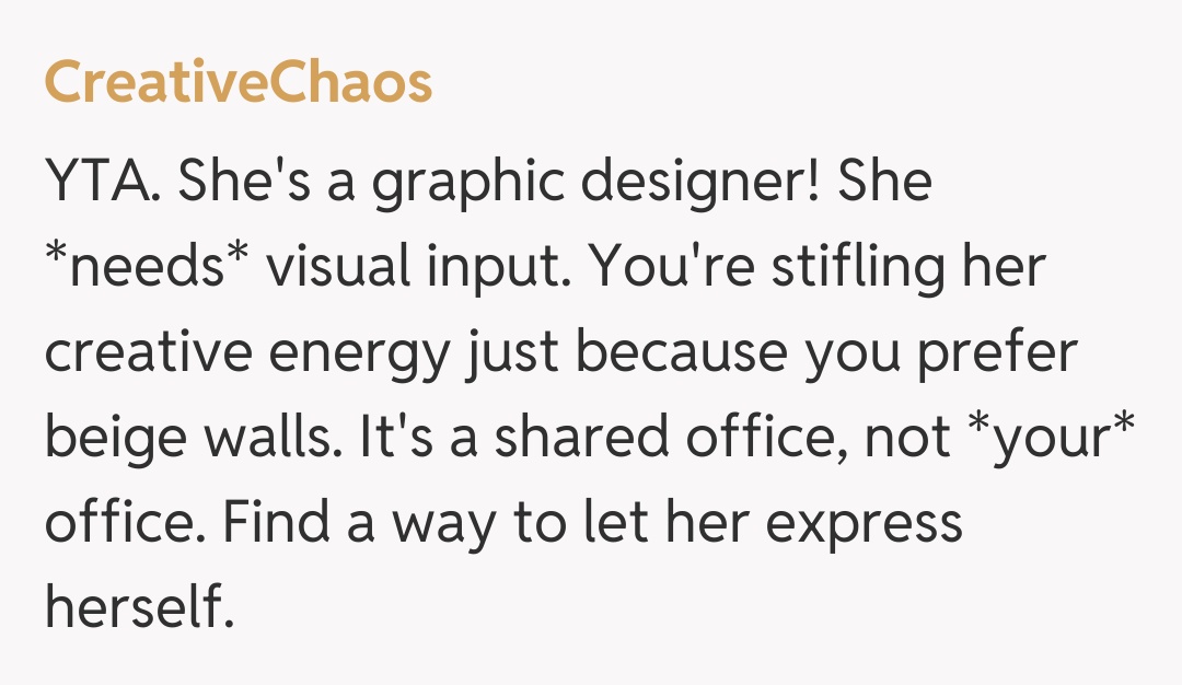 Comentariu de la CreativeChaos