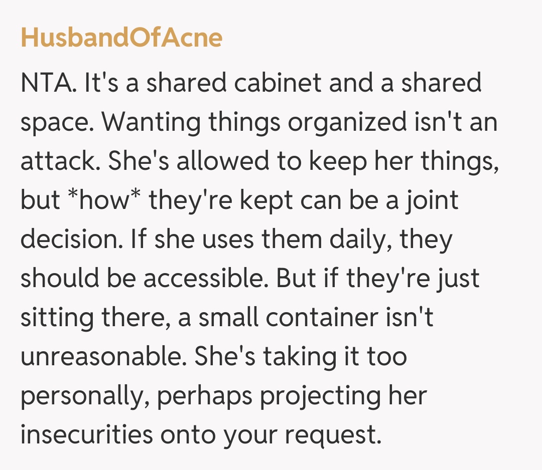 Comentariu de la HusbandOfAcne