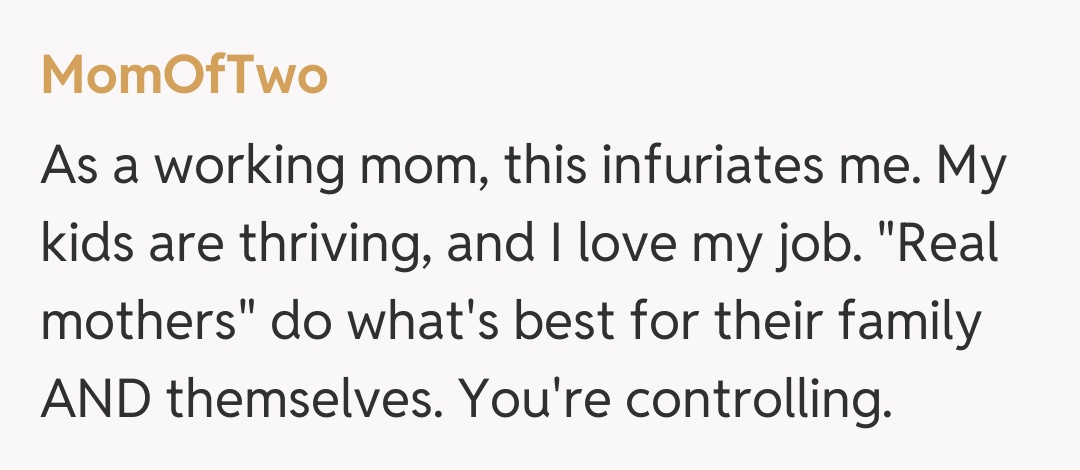 Comentariu de la MomOfTwo