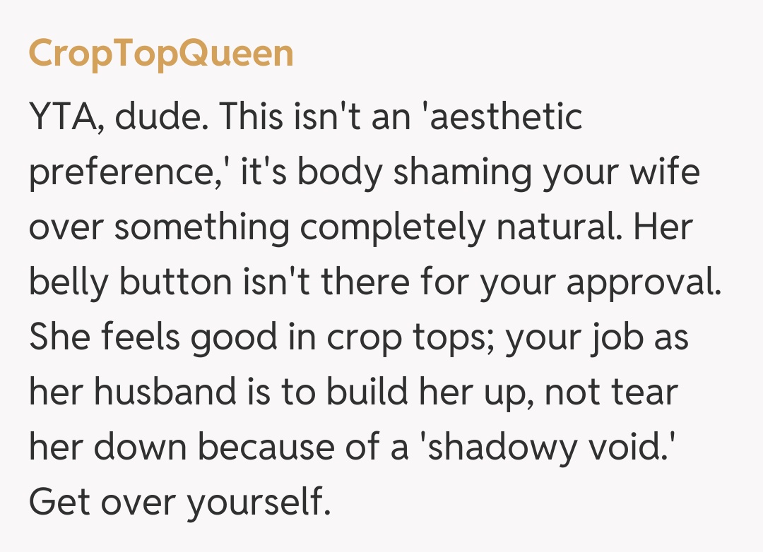 Comentariu de la CropTopQueen