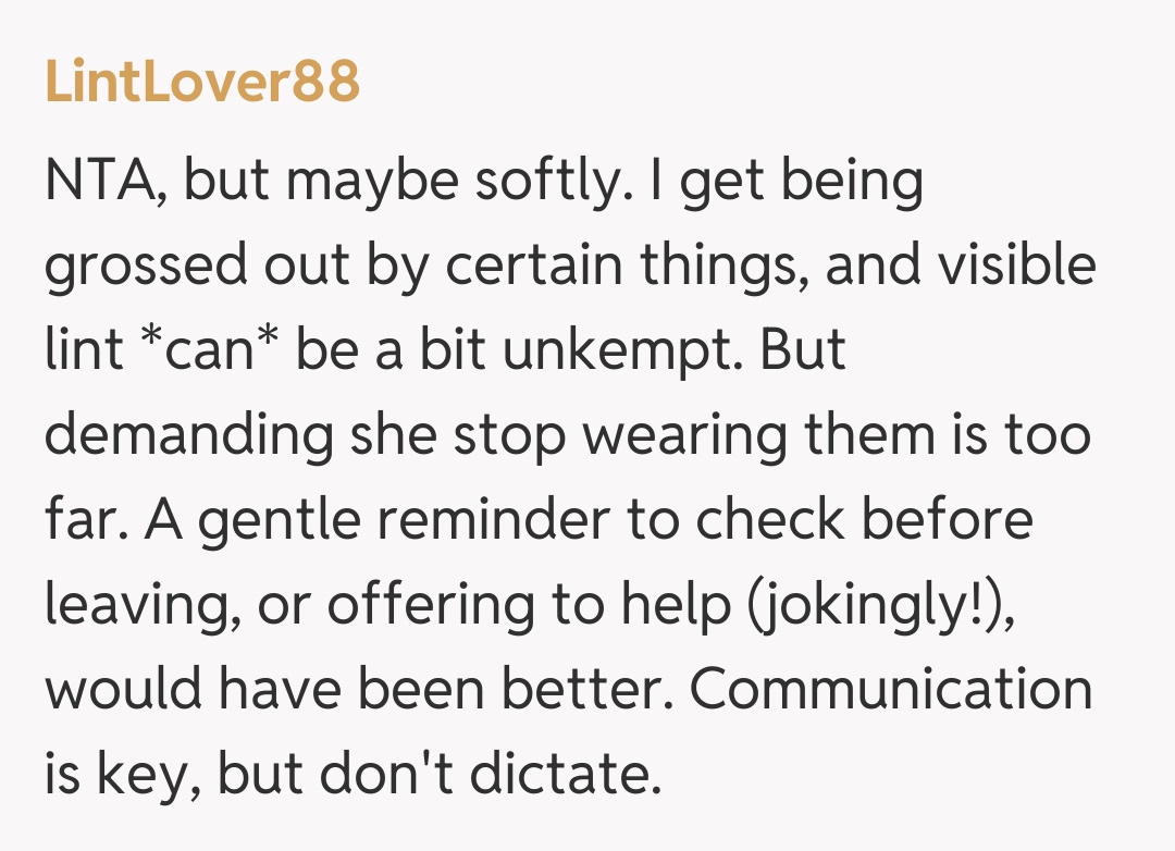 Comentariu de la LintLover88