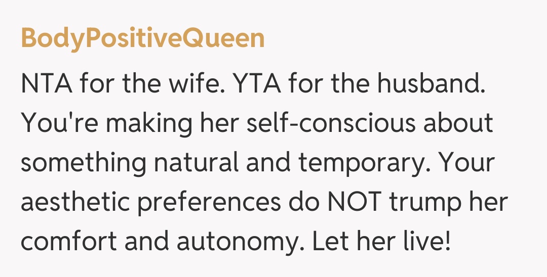 Comentariu de la BodyPositiveQueen