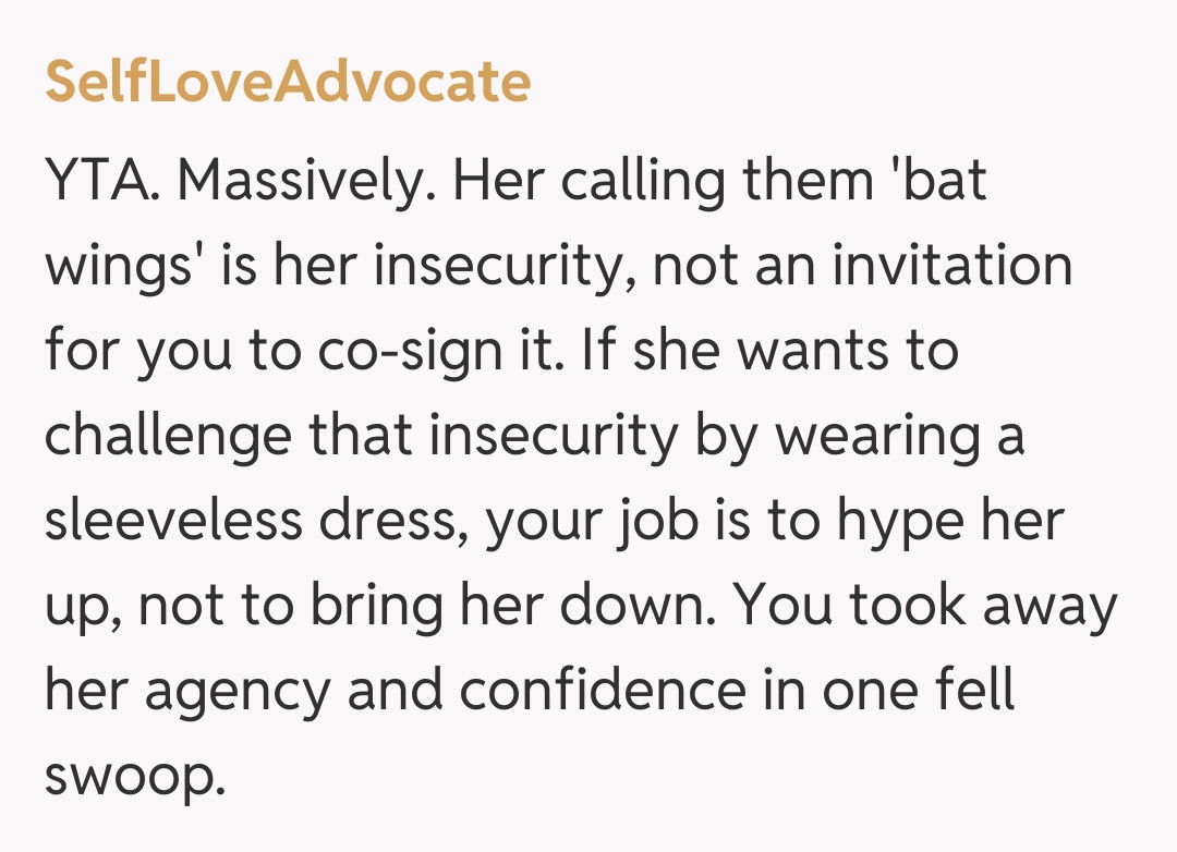 Comentariu de la SelfLoveAdvocate