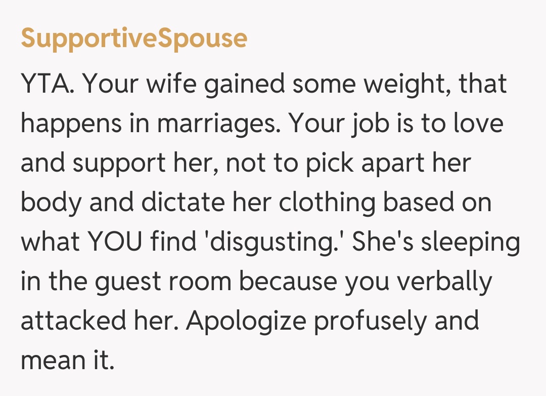 Comentariu de la SupportiveSpouse