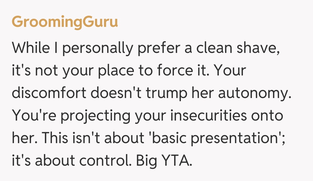 Comentariu de la GroomingGuru