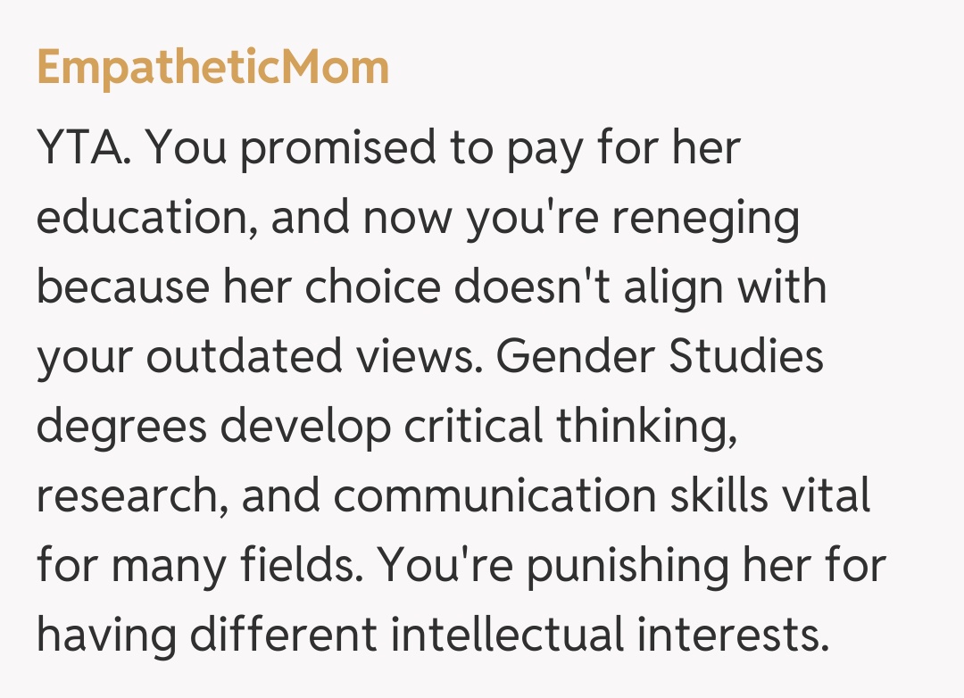 Comentariu de la EmpatheticMom