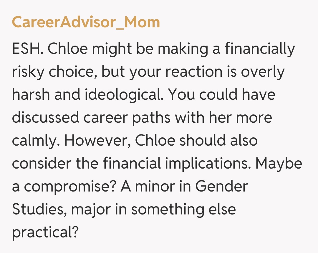 Comentariu de la CareerAdvisor_Mom