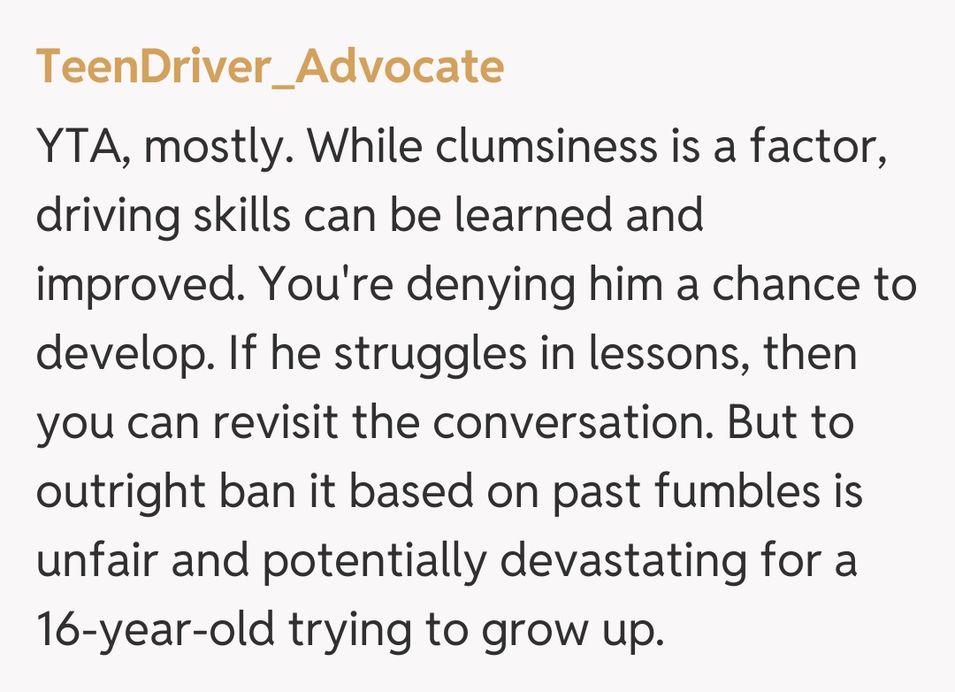 Comentariu de la TeenDriver_Advocate