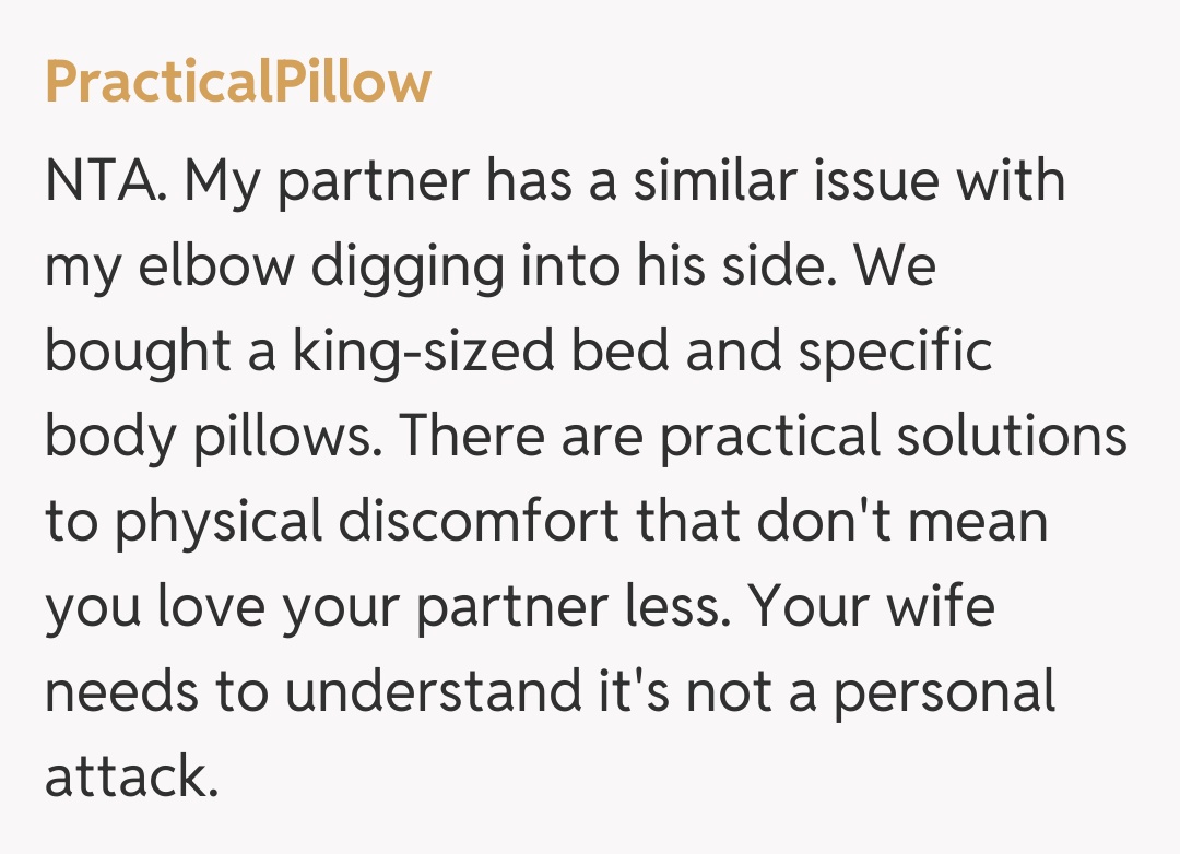 Comentariu de la PracticalPillow