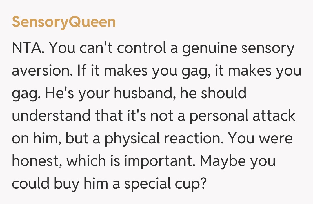 Comentariu de la SensoryQueen